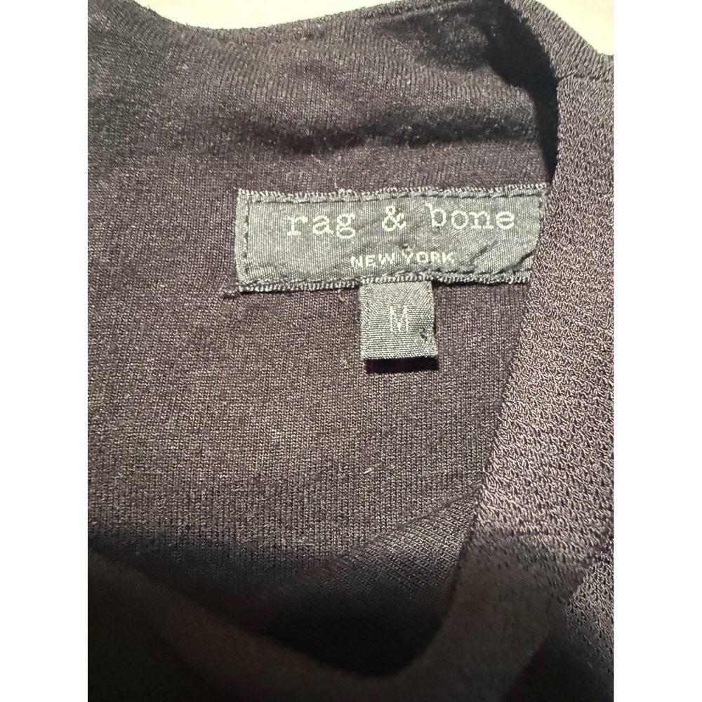 Rag & Bone Black Cutout Shoulder Tank Top Womens Medium M Back Zipper - Picture 8 of 10